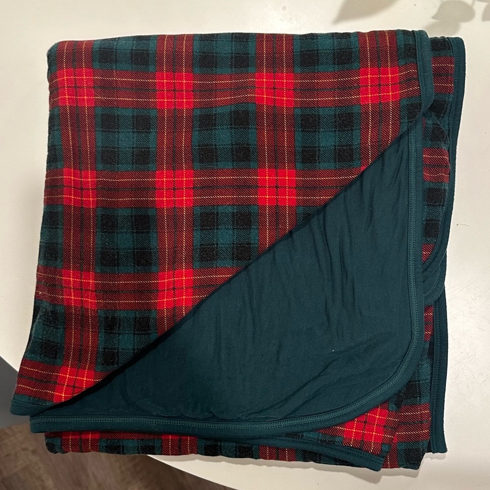 Limited Edition Little Sleepies Christmas Tartan / Plaid Cloud Blanket